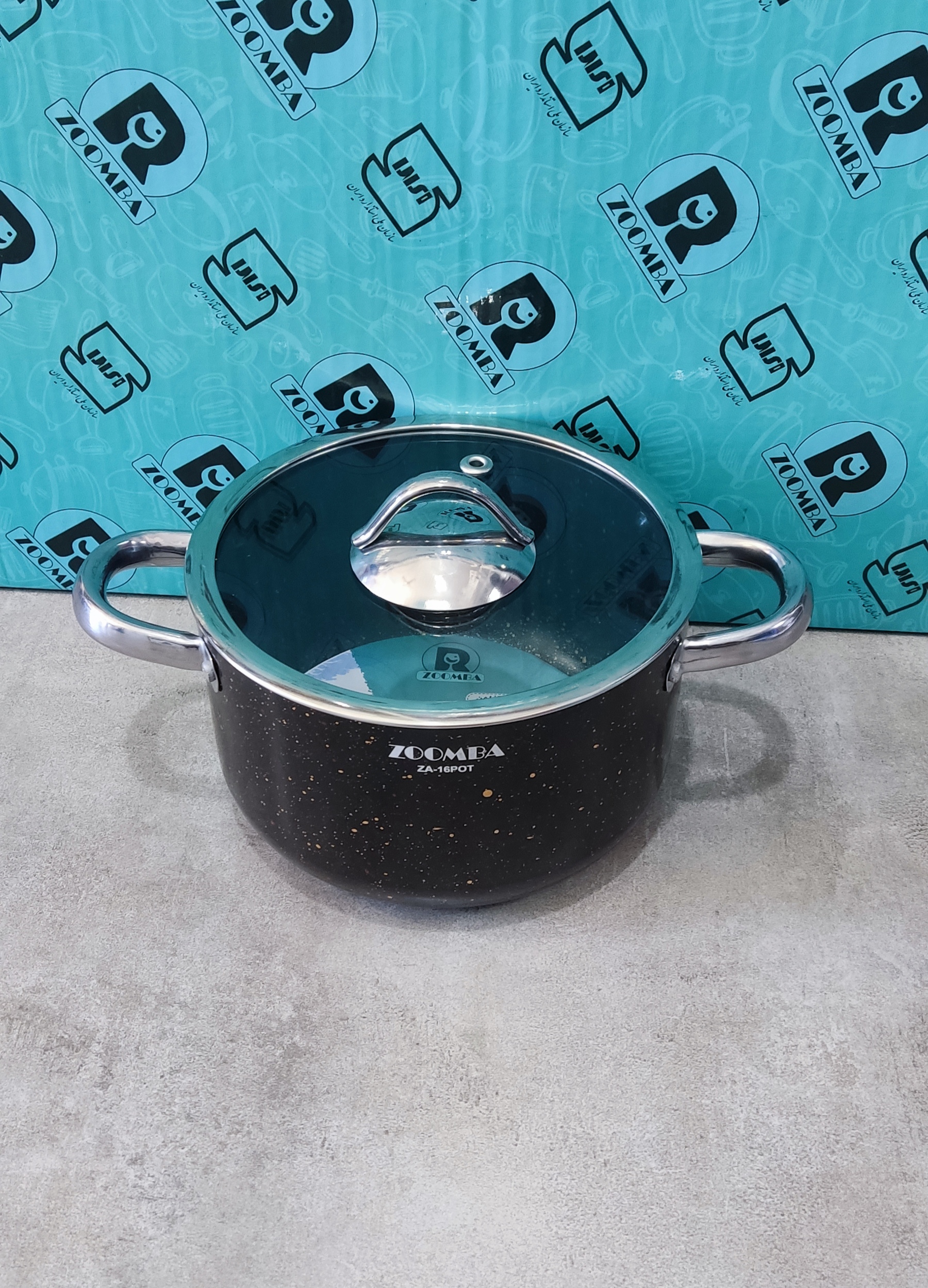 قابلمه دوبرگرانیت سایز 16 زومبا