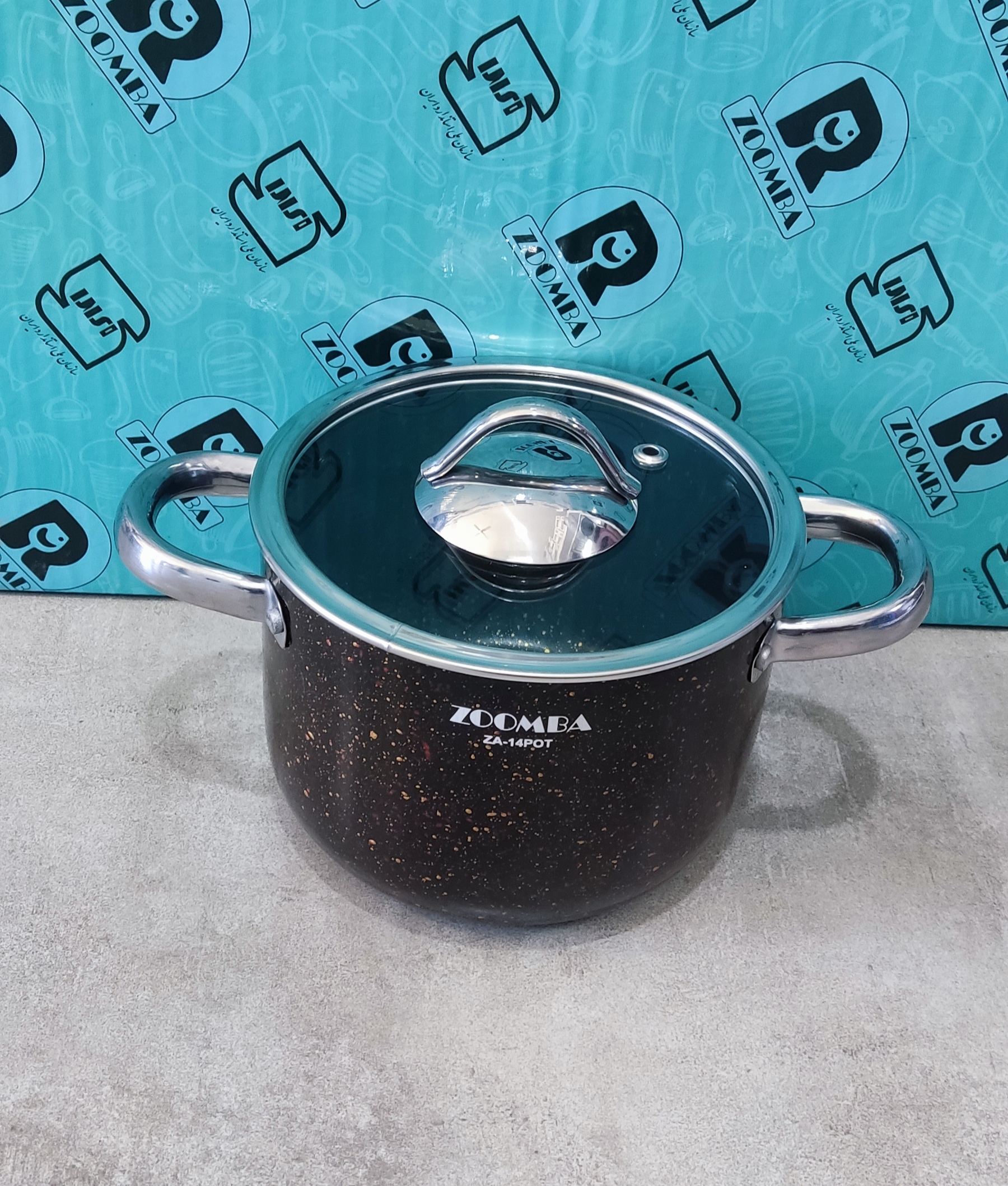 قابلمه دوبرگرانیت سایز 14 زومبا