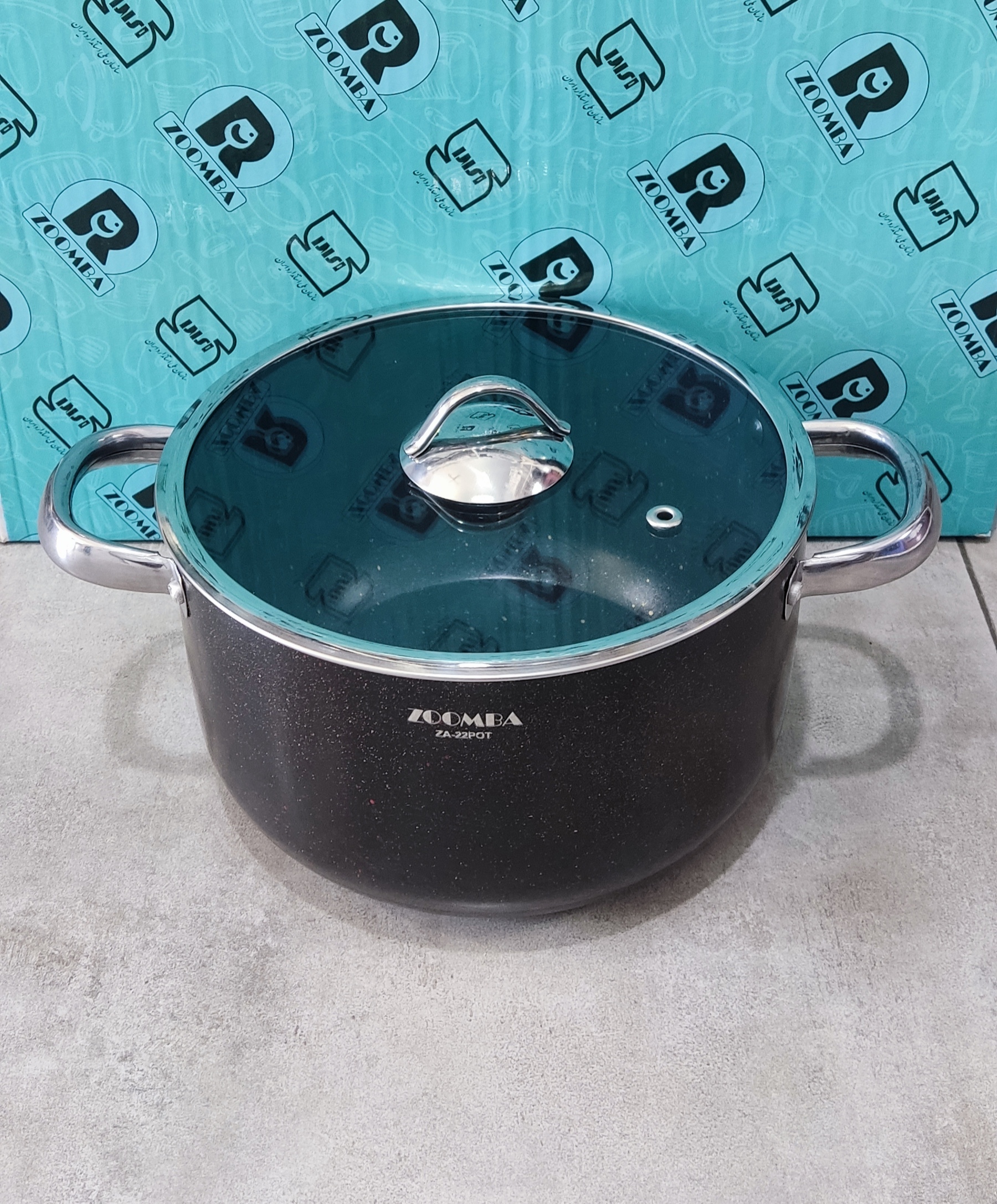 قابلمه دوبرگرانیت سایز 22 زومبا