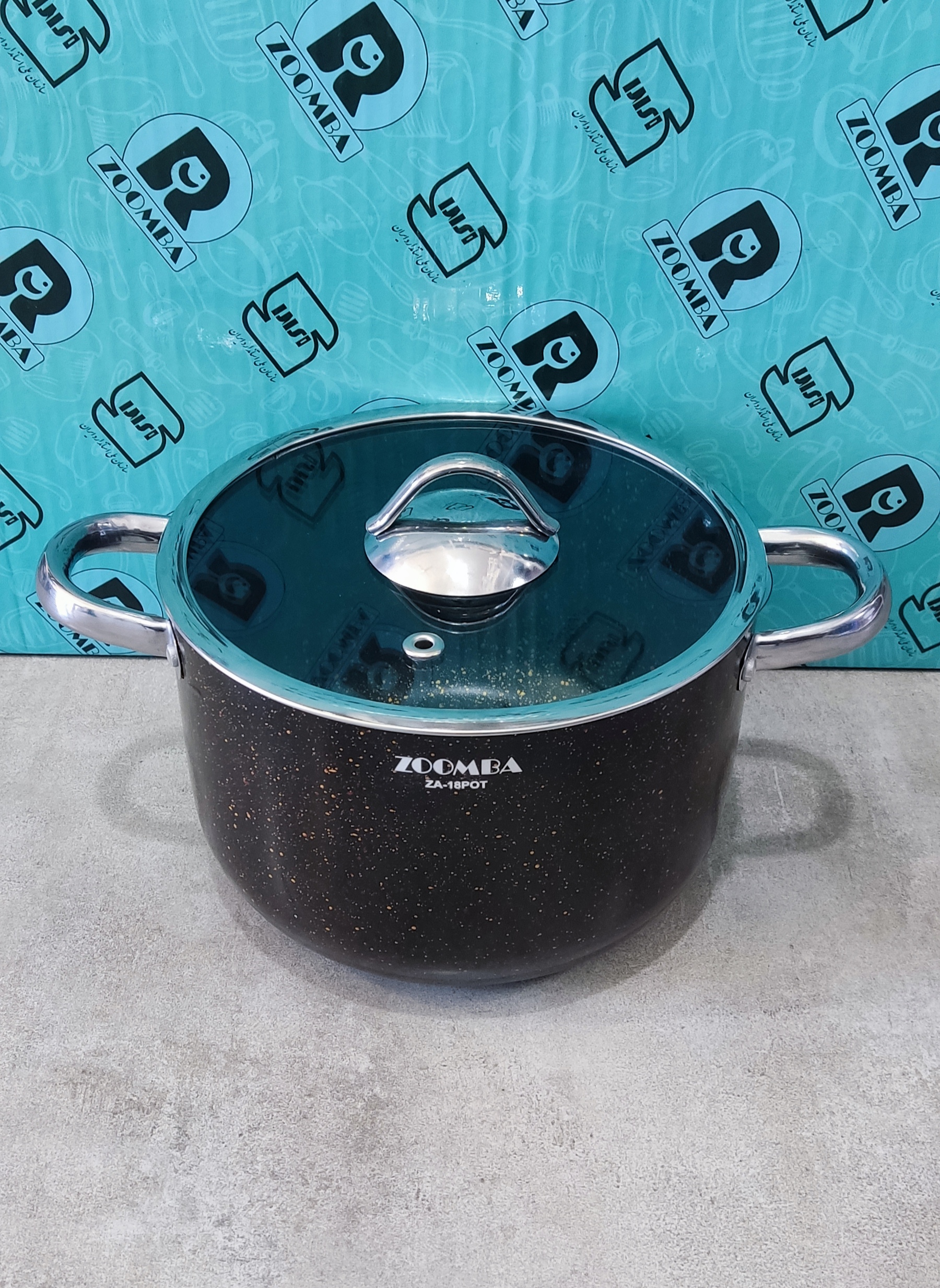 قابلمه دوبرگرانیت سایز 18 زومبا