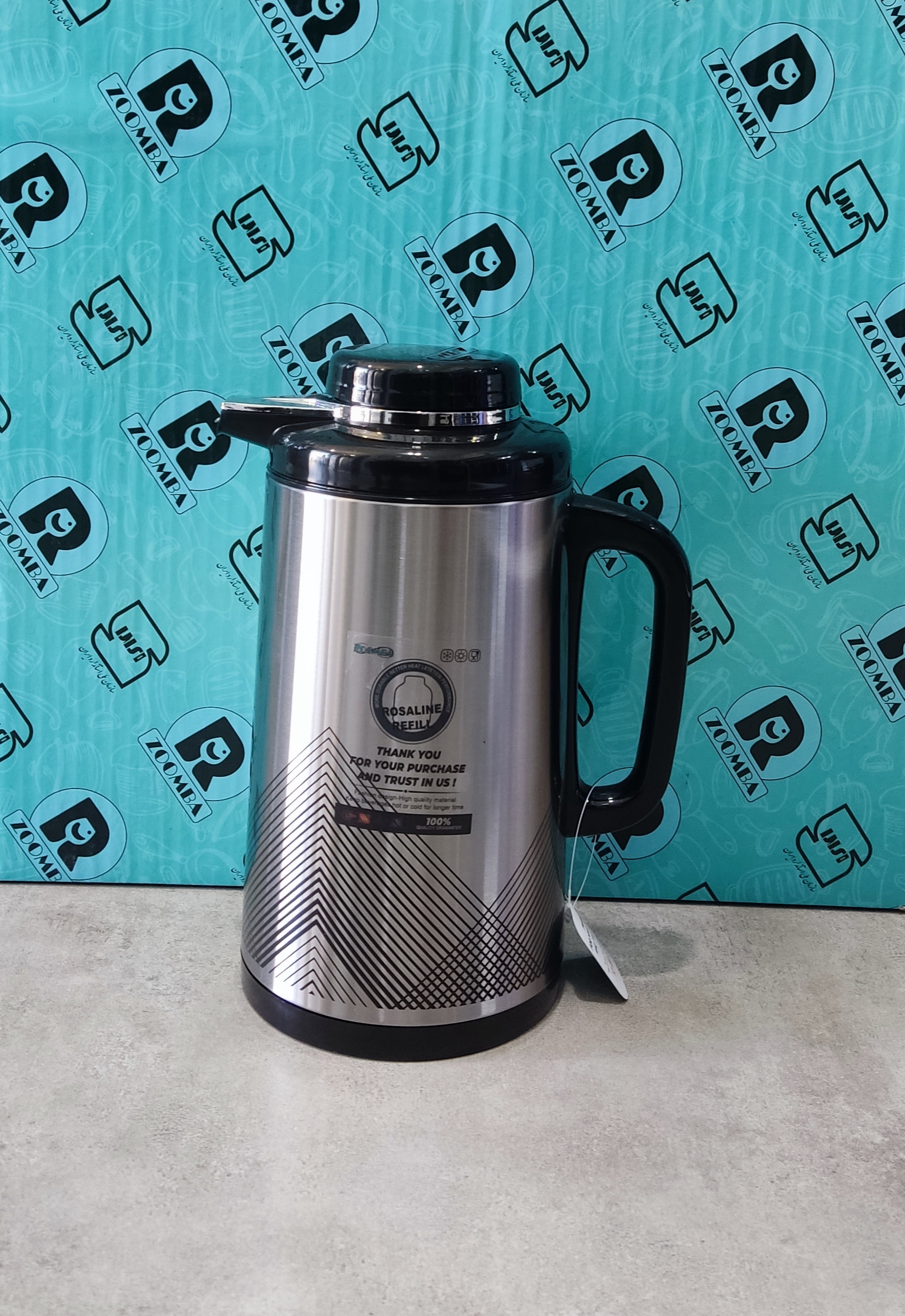 فلاسک 1 لیتری شیشه صورتی s1701c پیکا زومبا