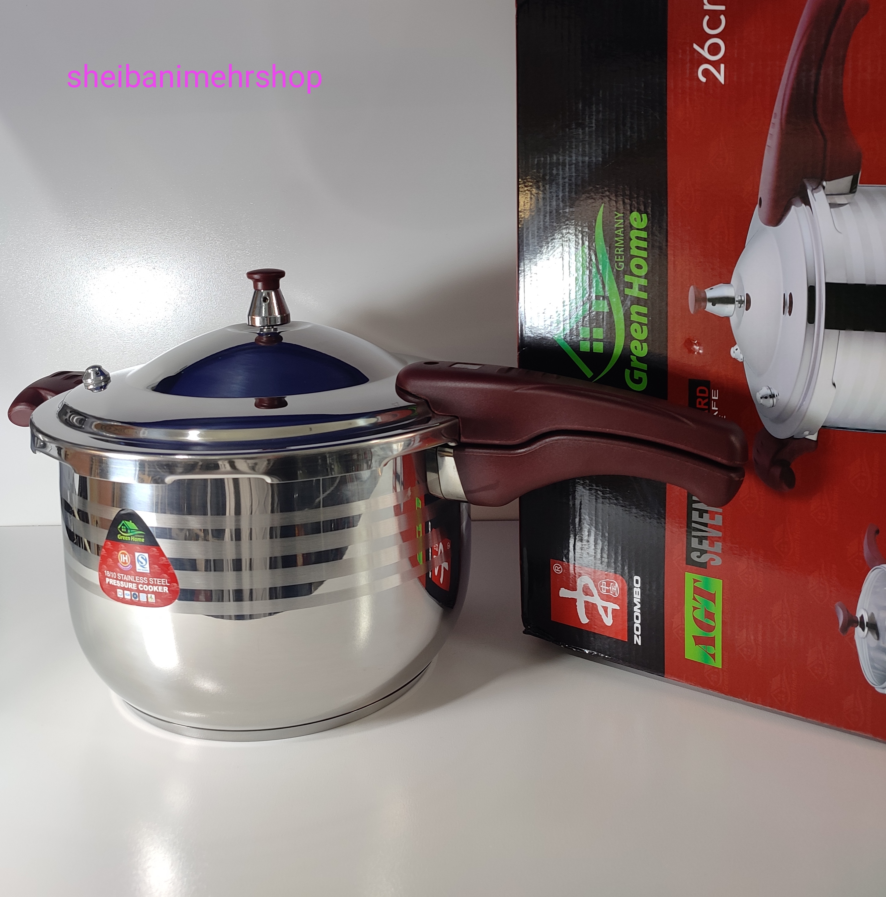 زودپز روگازی 9 لیتر گرین هوم استیل