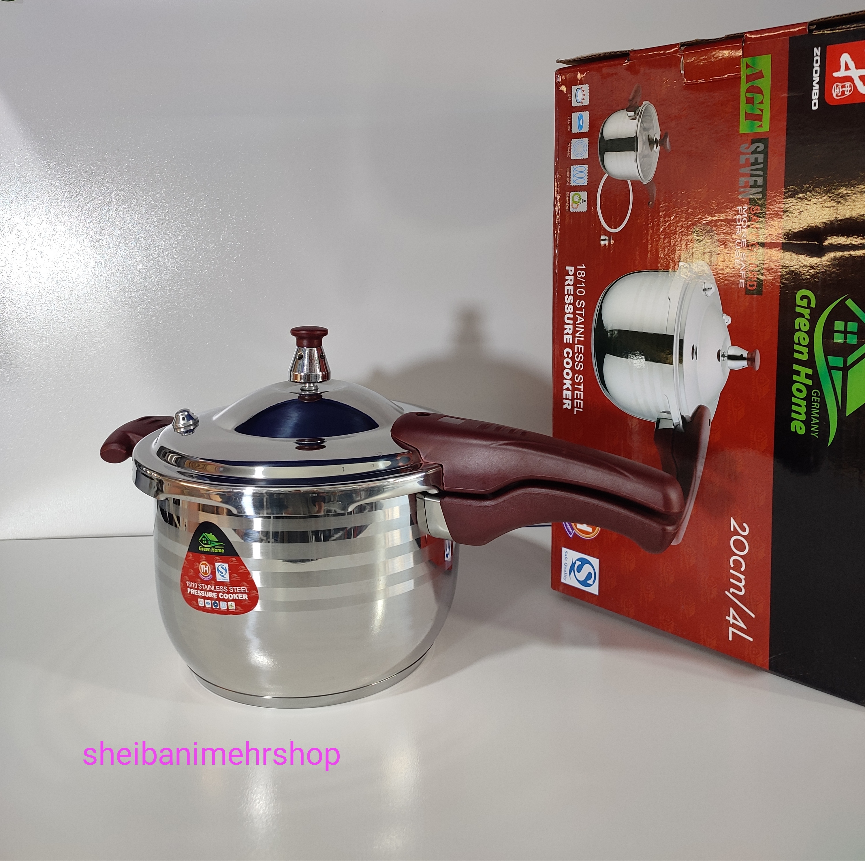 زودپز روگازی 4 لیتر گرین هوم استیل