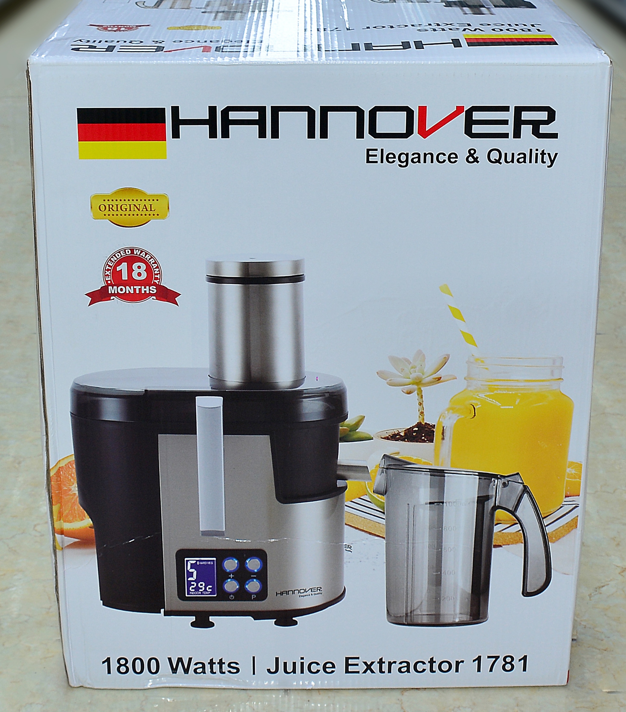 آب میوه گیری تک کاره هانوور مدل 1781